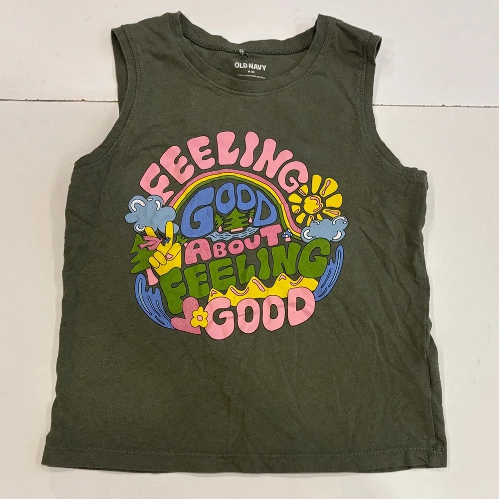 Old Navy Inspirational Tank Top - Feeling Good About Feeling Good